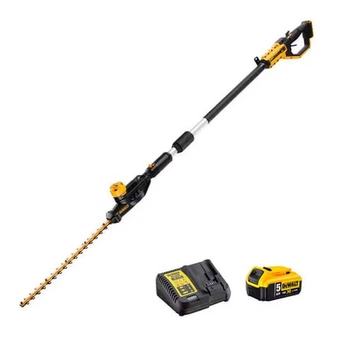 Аккумуляторный кусторез DeWALT DCMPH566P1 со штангой, 1 акб 18V 5.0Ah, з/у (DCMPH566P1)