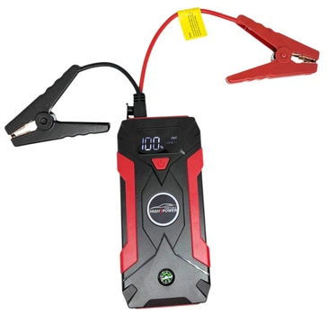 Пусковой бустер Jump Starter 12V 600A для авто устройство для запуска двигателя портативный Power Bank с USB и Type-C для автомобиля