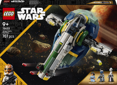 Zestaw klocków LEGO Star Wars Statek kosmiczny Jango Fetta 707 elementów (75433)