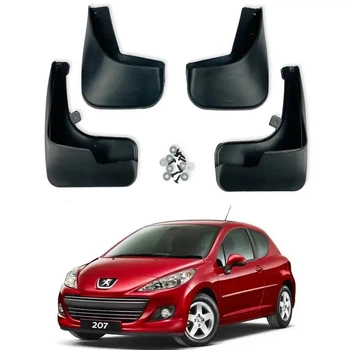 Брызговики для Peugeot 207 2006-2012, 4 шт., Benke