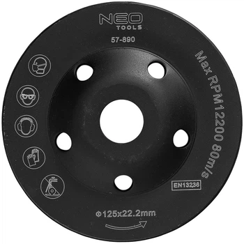 Tarcza diamentowa Neo Tools Turbo szlifierska 125 x 22.2 x 5 mm (5906692012817)