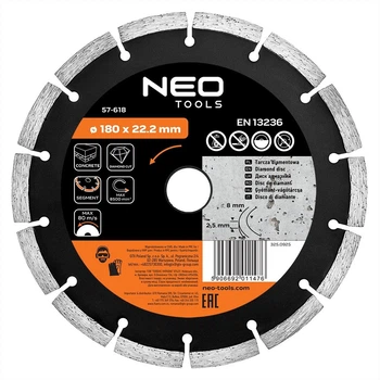 Tarcza diamentowa Neo Tools 180 x 22.2 mm (5906692011476)