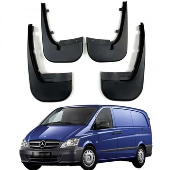 Брызговики для Mercedes Vito 639 2003-2010, комплект 4 шт Benke