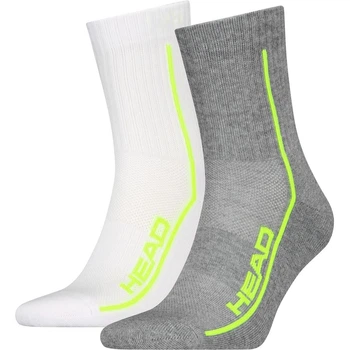 Носки Head ALL SPORTS PERFORMANCE SHORTCREW 2P бело-лаймовые, серо-лаймовые (2 пары) 43-46 701229021-004