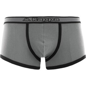 Трусы (боксерки) Kappa BOXER UOMO ELASTICO LOGO CENTRATO серо-черные 2XL K1231 GrigioUnito