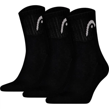 Носки Head ALL SPORTS TRAINING SHORT CREW 3P черные (3 пары) 43-46 701229016-001