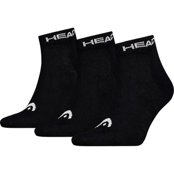 Носки Head ELEMENTS ALL SPORTS QUARTER 3P черные (3 пары) 39-42 701229010-001