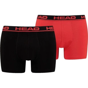 Трусы (боксерки) Head BASIC BOXER 2P красно-черные, черные (2 штуки) L 701202741-020