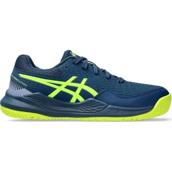 Кроссовки теннисные детские Asics GEL-RESOLUTION 9 темно-сине-лимонные 39.5 1044A067-404
