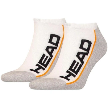 Шкарпетки Head STRIPE SNEAKER 2-PACK біло-сіро-помаранчеві (2 пари) 35-38 781008001-062