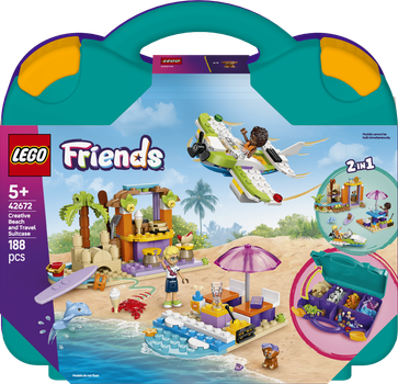 Конструктор LEGO Friends Творча пляжна валізка 188 елементів (42672)