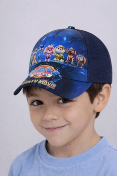 Дитяча кепка із сіткою Щенячий Патруль Усі Герої (Paw Patrol) 52-53см Темно-синій