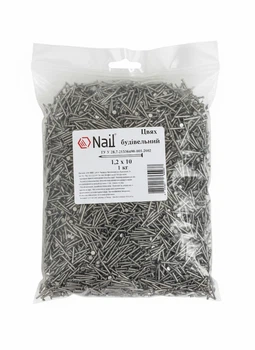 Цвяхи 1,2х10 будівельні, DIN 1151 бп (уп.1кг) Nail (405105)