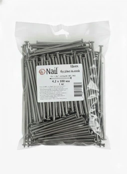 Гвозди 4,2х120 строительные, DIN 1151 бп (уп.1кг) Nail (405210)