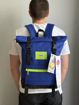 Рюкзак roll top ролл топ bagland holder водонепронекний 25 л синій