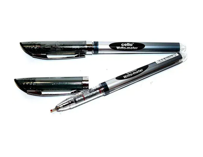 Канцелярская ручка Cello Writo-meter ET-8048 10 км черная 2шт