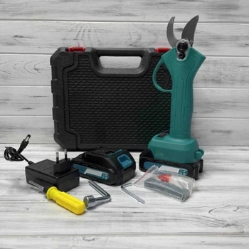 Аккумуляторный садовый секатор Crafting tools 24V 2 аккумулятора в кейсе