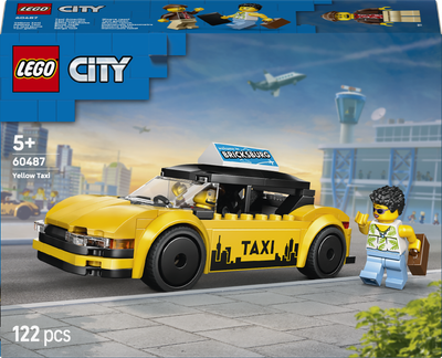Zestaw klocków LEGO CITY Żółta taksówka 122 elementów (60487)