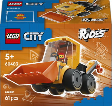 Zestaw klocków LEGO CITY Pojazdy — Ładowarka kołowa 61 elementów (60483)