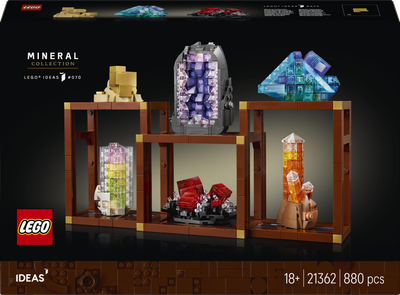 Zestaw klocków LEGO Ideas Kolekcja minerałów 880 elementów (21362)