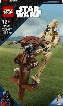 Klocki konstrukcyjne LEGO Star Wars Droid bojowy z platformą STAP 1088 elementów (75428)
