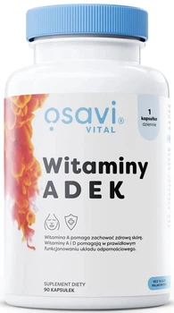 Kompleks witaminowy Osavi Witaminy ADEK 90 kapsułek miękkich (5904139924693)