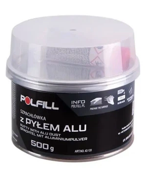Шпатлівка з алюмінієм 500г "Polfill" з затверджувачем 43131