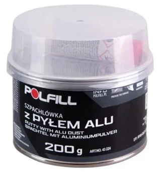 Шпатлівка з алюмінієм 200г "Polfill" з затверджувачем 43224