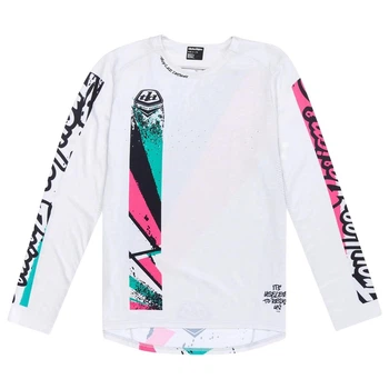 Велоджерси TLD Sprint Jersey Full Pull Chalk White L Troy Lee Designs (1106-323036014)