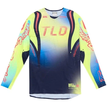 Велоджерси TLD Sprint Ultra Jersey Drip Cyan/Lime/Blue M Troy Lee Designs (1106-356019003)