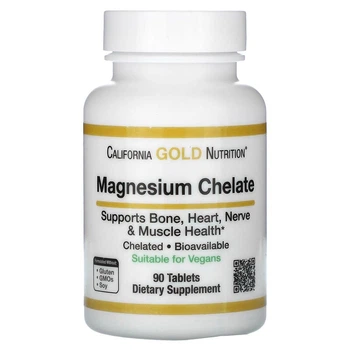 Хелат магния California Gold Nutrition (Magnesium chelate) 210 мг 90 таблеток CGN01298