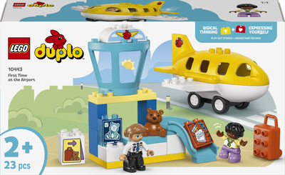 Zestaw klocków LEGO Duplo Pierwszy raz na lotnisku 23 elementy (10443)