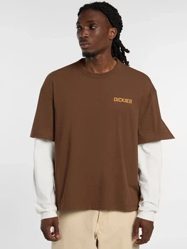 Лонгслів чоловічий Dickies DK0A88JF0TB1 L Коричневий (800070354605)