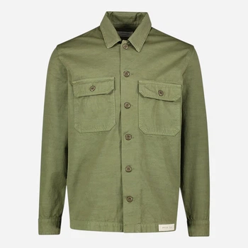 Сорочка бавовняна чоловіча Tela Genova GRE090C029BW-5328 L Зелена (800070320292)