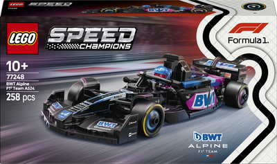 Конструктор LEGO Speed Champions Болід F1 BWT Alpine Team A524 258 елементів (77248)