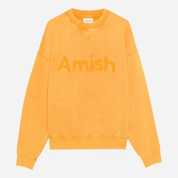 Bluza bez kaptura męska Amish AMU134CN31XXXX-C0091 S Żółta (800070346692)