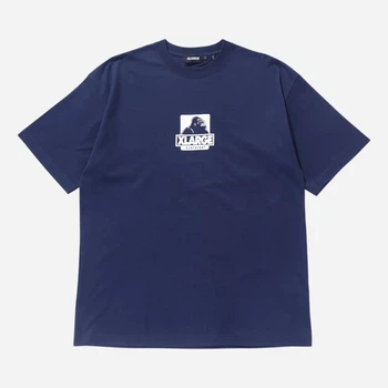 Футболка бавовняна довга чоловіча XLARGE 201251011004S-61 M Синя (800070340532)
