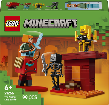 Zestaw klocków LEGO Minecraft Bitwa na moście Netheru 99 elementów (21266)