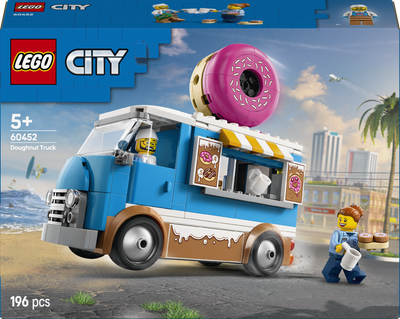 Zestaw klocków LEGO City Mobilna pączkarnia 196 elementów (60452)