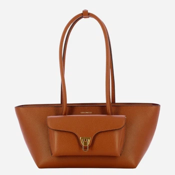 Torba damska skórzana Coccinelle E1T8A110301-W11 Brązowa (800070354183)