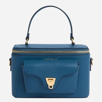 Torebka crossbody damska skórzana Coccinelle E5TFK550101-B27 Niebieska (800070354159)