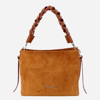 Torebka crossbody damska skórzana Coccinelle E1P6P580101-W11 Brązowa (800070354174)