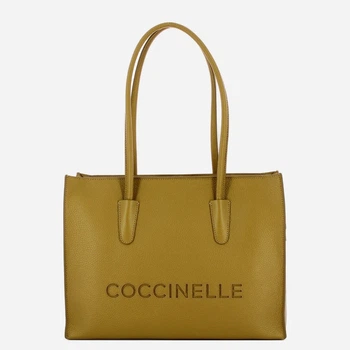 Torebka shopper damska skórzana Coccinelle E1UAK110201-G43 Oliwkowa (800070354222)