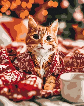 Картина за номерами Brushme Муркотіння Різдва 40 x 50 см BS54499