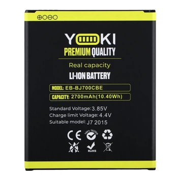 Акумулятор високої ємкості Premium якість Yoki EB-BJ700CBE для Samsung J700H Galaxy J7 Dual Sim 2015 / J7 Neo Duos SM-J701 / Galaxy J4 2018 SM-J400