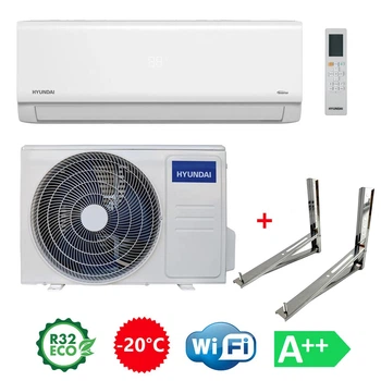 Кондиционер Hyundai ARN12LSSUAWF1/ARU12LSSUAWF1 инверторный + Кронштейни К2 из нержавеющей стали (крепления) в подарок