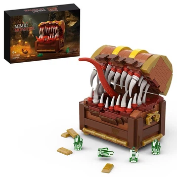 Конструктор MOC «Сундук Мимик» МонстрСокровище из мира Dungeons & Dragons 330 деталей