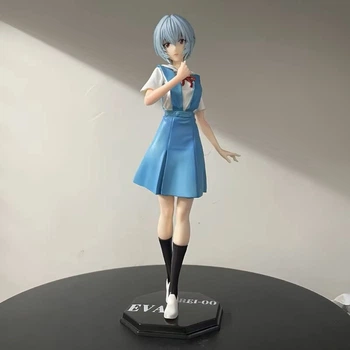 Фигурка Рэй Аянами в школьной форме с аниме Neon Genesis Evangelion Евангелион коллекционная статуэтка 27 см