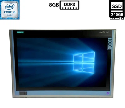 Панель оператора Siemens Simatic HMI IPC477D 22” TN Touch 1920x1080 Core i3-3217UE 1.60GHz 8GB DDR3 SSD 240GB HD Graphics 4000 (POSSHMI6AV72403EC000KA2) Б/У