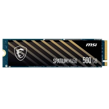 Твердотельный накопитель SSD 500Gb, MSI Spatium M450 V1, PCI-E 4.0 x4, M.2 (S78-440K380-P83)